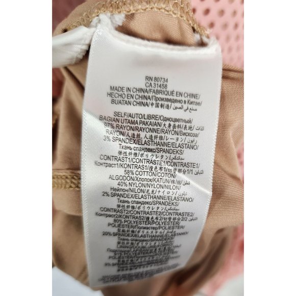 BCBG Max Azria Sz. XS Kyla Whisper Pink Long Sleeve Crochet Fit & Flare Dress - Picture 6 of 8